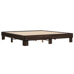 vidaXL Cadre de lit sans matelas chêne marron 160x200 cm