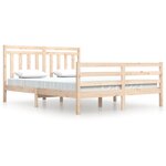 vidaXL Cadre de lit sans matelas 160x200 cm bois massif