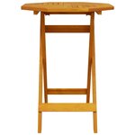 vidaXL Ensemble bistro pliant 3 Pièces Marron Bois d'Acacia Massif