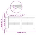vidaXL Plateau de table Huile Naturelle 100 x 50 x 2 cm