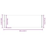 vidaXL Auvent latéral rétractable de patio 200x600 cm Noir