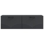 vidaXL Meuble TV mural Noir 98 x 31 x 30 cm Bois d'ingénierie