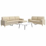 vidaXL Ensemble de canapés 3 Pièces repose-pied et coussins décoratifs
