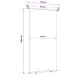 vidaXL Store latéral de balcon 117 x 250 cm 100  polyester fer acier