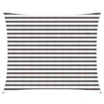 vidaXL Voile d'ombre Gris clair et blanc 2 5 x 4 m HDPE