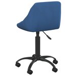 vidaXL Chaise de salle à manger Bleu Velours