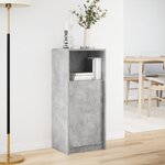 vidaXL Buffet avec LED gris béton 42 5x34x100 cm bois d'ingénierie