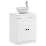 vidaXL Armoire de salle de bain Blanc 54 x 41 x 70 cm