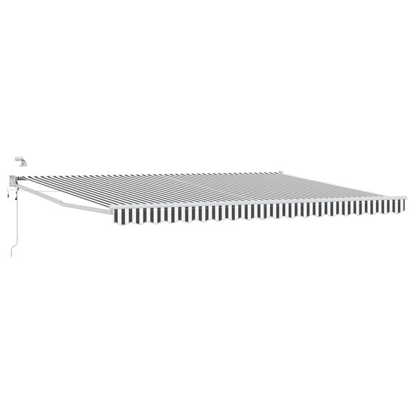 vidaXL Auvent rétractable électrique Anthracite et blanc 4 5 × 3 m
