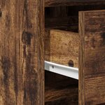 vidaXL Buffet en chêne fumé 40x41x75 cm en bois d'ingénierie