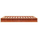 vidaXL Cadre de lit sans matelas cire marron 150x200cm bois pin massif