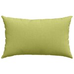 vidaXL Coussins de canapé 2 Pièces Vert clair 50 x 30 cm tissu