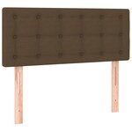 vidaXL Sommier à lattes de lit matelas et LED Marron foncé 100x200cm