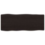 vidaXL Dessus de table bois massif traité bordure assortie