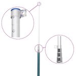 vidaXL Drapeau des Pays-Bas et mât 5 5 m Aluminium