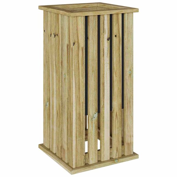 vidaXL Caisses de plantation Marron 33 x 33 x 65 cm Pinède imprégnée