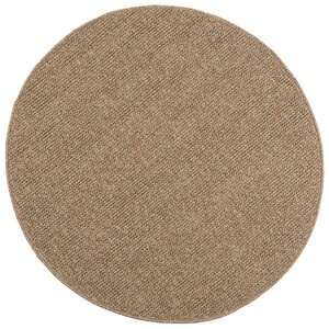 vidaXL Tapis de surface Rond HUARTE Naturel Ø 120 CM Polyester