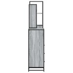 vidaXL Ensemble de meubles de salle de bain 4 Pièces sonoma gris