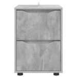 vidaXL Armoire de rangement Gris béton 40 x 48 x 57 cm
