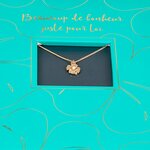Carte Bijou - Collier Trèfle À 4 Feuilles - Draeger paris