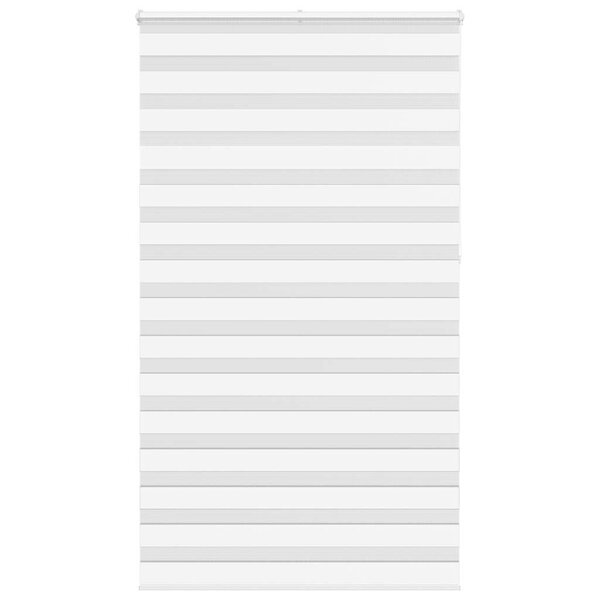vidaXL Store zèbre blanc 125x230 cm largeur du tissu 120 9cm polyester