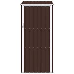 vidaXL Abri de jardin Marrron 87x98x159 cm Acier galvanisé