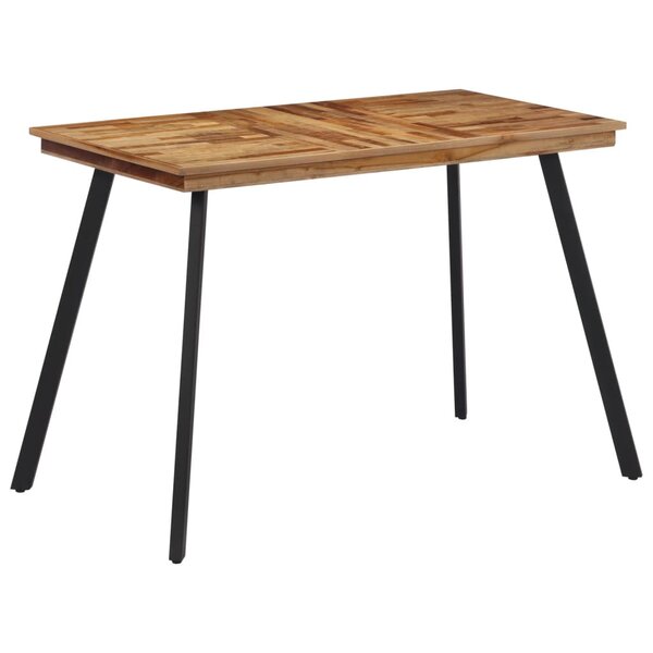 vidaXL Table à manger 120x62x76 cm bois massif de teck