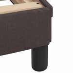 vidaXL Cadre de lit sans matelas marron foncé 160x200 cm tissu