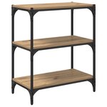 vidaXL Bibliothèque chêne artisanal 60 x 33 x 71 cm Bois d'ingénierie