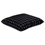 vidaXL Coussins Éparpillés À carreaux 4 Pièces Carreaux Noirs 50 x 50 cm