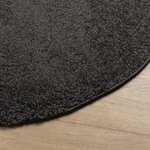 vidaXL Tapis shaggy PAMPLONA poils longs moderne anthracite Ø 80 cm