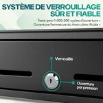 ACROPAQ Tiroir Caisse 42x41x12 cm- Compatible Caisse Enregistreuse RJ11- Ouverture par Pression - Insert Amovible