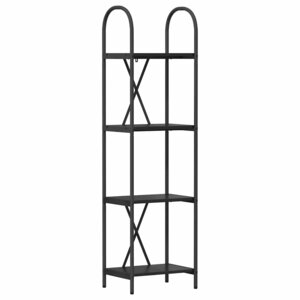 vidaXL Étagère Chêne noir 40 x 30 x 146 cm Bois d'ingénierie