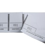 Bloc Passe-partout 100 Feuillets Numérotés De 3 Volets - Format 4 8x15 Cm - Blanc - X 50 - Exacompta