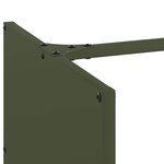 vidaXL Portant de bois chauffage vert olive 40x40x40 cm