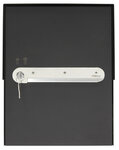 Boîte à colis en acier  Bigpack EP2004 pour colis  42 x 30 x 19 cm  Noir