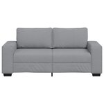 vidaXL Canapé à 2 places gris clair 180x77x82 cm tissu