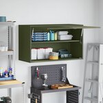 vidaXL Armoire murale pour garage Vert olive 90 x 40 x 53 cm