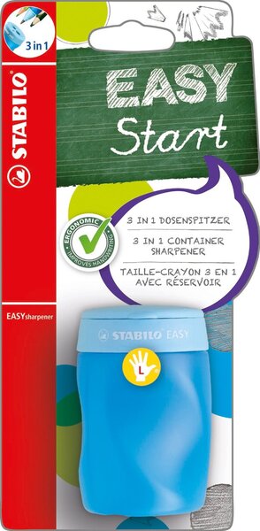 Taille crayon 3 en 1 EASYsharpener Gaucher Bleu STABILO