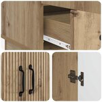 vidaXL Buffet Chêne artisanal 66 x 34 5 x 92 cm Bois d'ingénierie