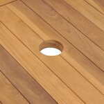 vidaXL Armoire de salle de bain et lavabos en marbre crème Teck massif