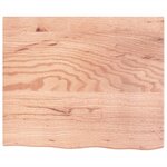 vidaXL Étagère de vasque murale acier et bois de chêne massif