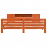 vidaXL Cadre de lit sans matelas cire marron 180x200cm bois pin massif
