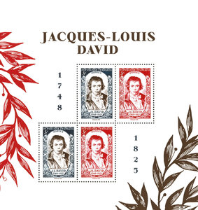 Bloc de 4 timbres - Jacques-Louis David - Salon d'Automne 2025