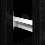 vidaXL Buffet Chêne noir 101.5 x 35 x 70 cm Bois d'ingénierie