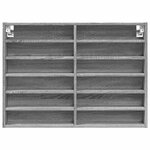 vidaXL Armoire à vitrine sonoma gris 80x8 5x58 cm bois d'ingénierie
