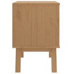 vidaXL Table de chevet OLDEN marron bois de pin solide