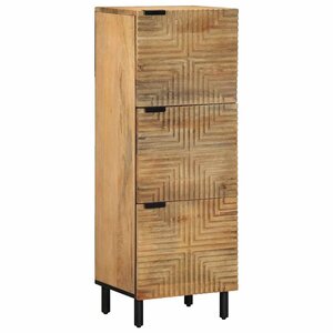 vidaXL Buffet marron 40x33x110 cm bois de manguier massif