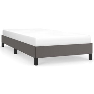 vidaXL Cadre de lit sans matelas gris 90x200 cm similicuir