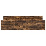 vidaXL Cadre de lit sans matelas chêne fumé 160x200 cm